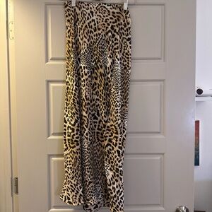 Zara Animal Print Midi Skirt